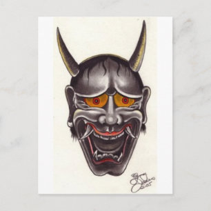 Demon Face Briefkaart