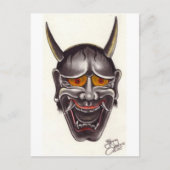 Demon Face Briefkaart (Voorkant)