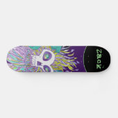 Demon Feathers Spooky Monster Persoonlijk Skateboard (Horizontaal)