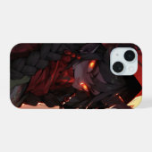 Demon Girl Anime iPhone 15 Case (Achterkant horizontaal)