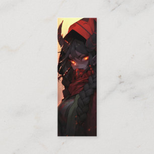 Demon Girl Anime Mini Visitekaartje