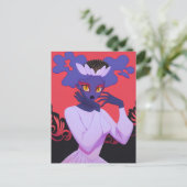 Demon Girl Briefkaart (Staand voorkant)