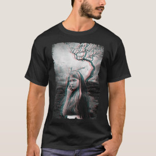Demon Girl Creepy Satanisme Aesthetisch Donkere Ku T-shirt