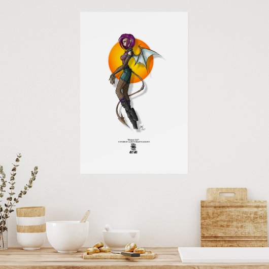 Demon Girl Poster (Keuken)