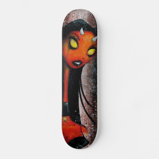 Demon Girl-schaatsen dek Skateboard (Voorkant)