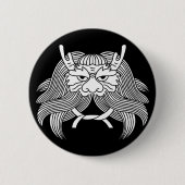 Demon helm ronde button 5,7 cm (Voorkant)