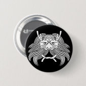 Demon helm ronde button 5,7 cm (Voorkant /achterkant)