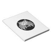 Demon helmet notitieblok (Schuin)