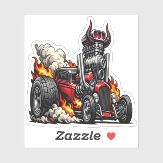 Demon Hot Rod Sticker (Vel)