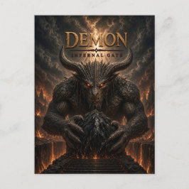 Demon Infernal Gate Dark Cinema Briefkaart
