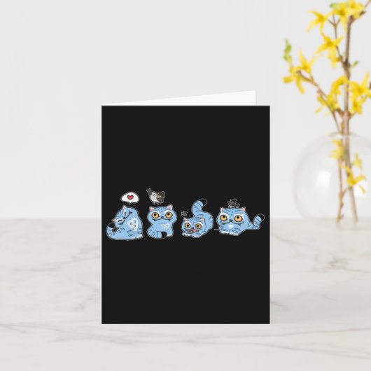 Demon jagers tijger en vogel kaart (Gele Bloem)