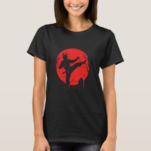 Demon Karate Trap Onder Maan T-shirt