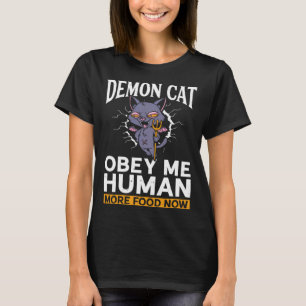 Demon Kat Satanische Hekserij Baphomet Gothic Occu T-shirt