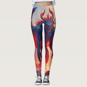 Demon King: Eeuwige Draak Schaduwkunst Leggings