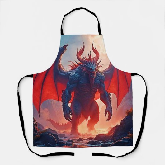 Demon King: Eeuwige Draak Schaduwkunst Schort (Voorkant)