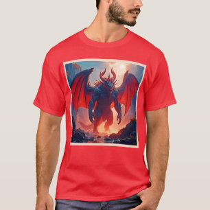 Demon King: Eeuwige Draak Schaduwkunst T-shirt