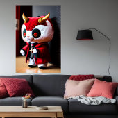 Demon lord plush speelgoed | AI Art. Poster