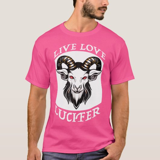 Demon Lucifer Goat T-shirt (Voorkant)