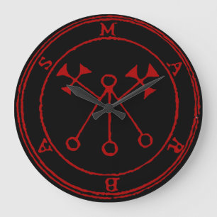 Demon Marbas - Aangepaste wandklok (groot)