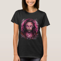 Demon Meisje Anime Roze Gloeiende Ogen Donkere Est