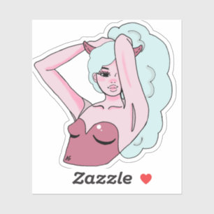 Demon Meisje Sticker