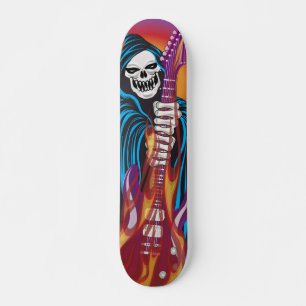 Demon met Flaming Guitar Persoonlijk Skateboard
