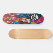 Demon met Flaming Guitar Skateboard (Horizontaal)