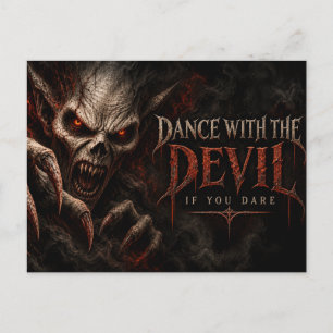 Demon Night Donkere Halloween-feest Briefkaart