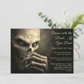 Demon Night Halloween Kostuum Feest Uitnodiging (Staand voorkant)