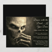 Demon Night Halloween Kostuum Feest Uitnodiging (Voorkant / Achterkant)