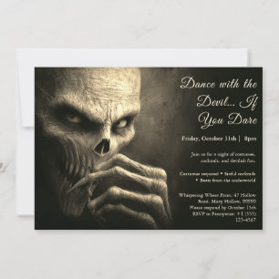 Demon Night Halloween Kostuum Feest Uitnodiging