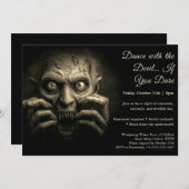 Demon Night Halloween Kostuum Party Uitnodiging (Voorkant / Achterkant)