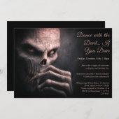 Demon Night Halloween Kostuum Party Uitnodiging (Voorkant / Achterkant)