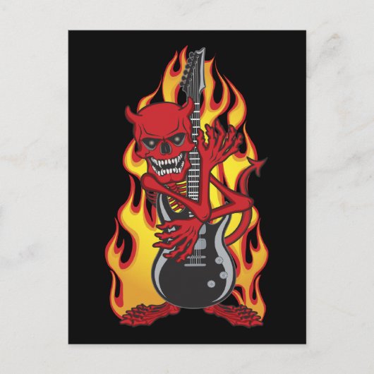 Demon of Rock Briefkaart (Voorkant)