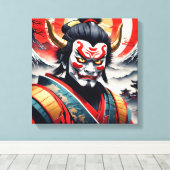 Demon Oni 3 Canvas Afdruk (Insitu (Houten vloer))