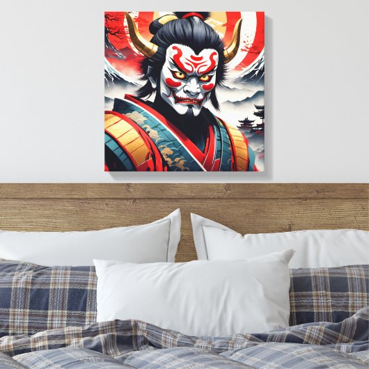 Demon Oni 3 Canvas Afdruk (Insitu (Slaapkamer))
