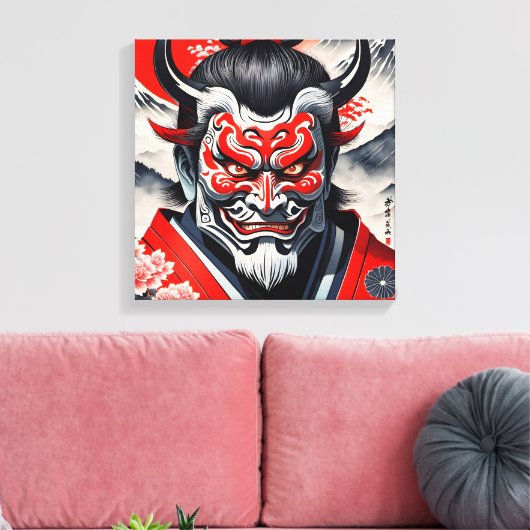 Demon Oni 4 Canvas Afdruk (Insitu (Woonkamer))