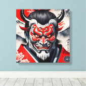 Demon Oni 4 Canvas Afdruk (Insitu (Houten vloer))