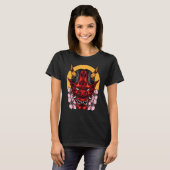 Demon Oni Masker met Sakura T-shirt (Voorkant volledig)