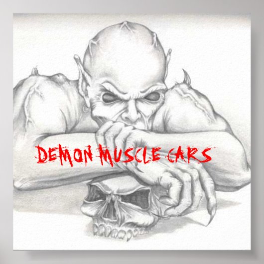 DEMON OPTION 1, DEMON MUSCLE CARS POSTER (Voorkant)