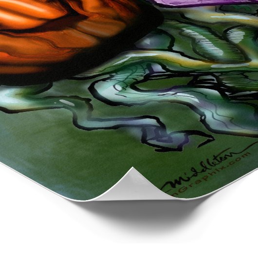 Demon Pumpkins Poster (Hoek)