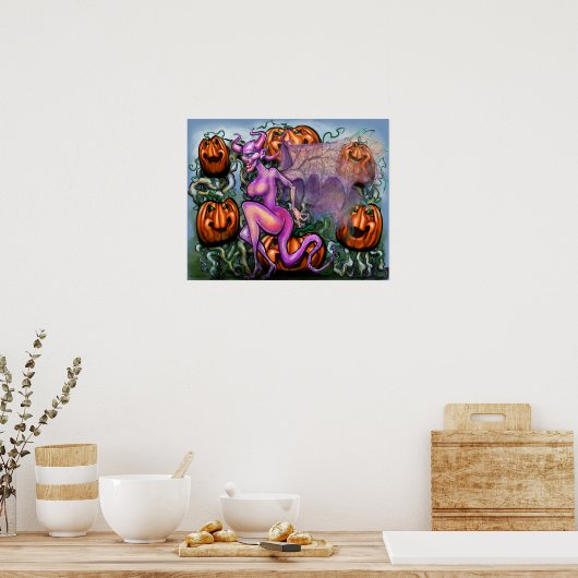 Demon Pumpkins Poster (Keuken)