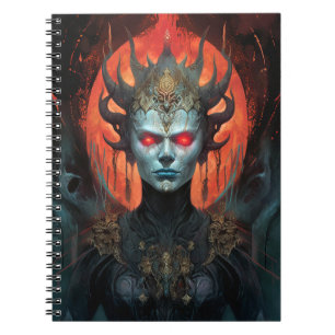 Demon Queen Dark Goddess Fantasy Art Notitieboek
