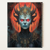 Demon Queen Dark Goddess Fantasy Art Planner (Achterkant)