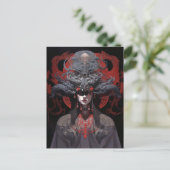 Demon Queen Fantasy Kunst Briefkaart (Staand voorkant)
