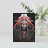Demon Queen Fantasy Kunst Briefkaart (Staand voorkant)