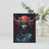 Demon Queen Fantasy Kunst Briefkaart (Staand voorkant)