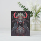 Demon Queen Fantasy Kunst Briefkaart (Staand voorkant)