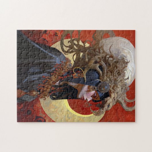 Demon Queen Fantasy Kunst Legpuzzel (Horizontaal)