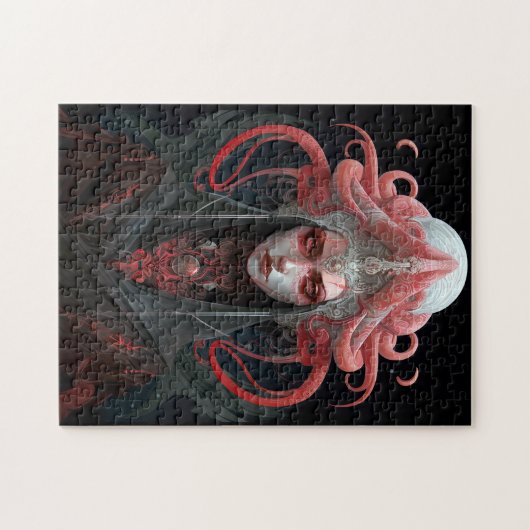 Demon Queen Fantasy Kunst Legpuzzel (Horizontaal)